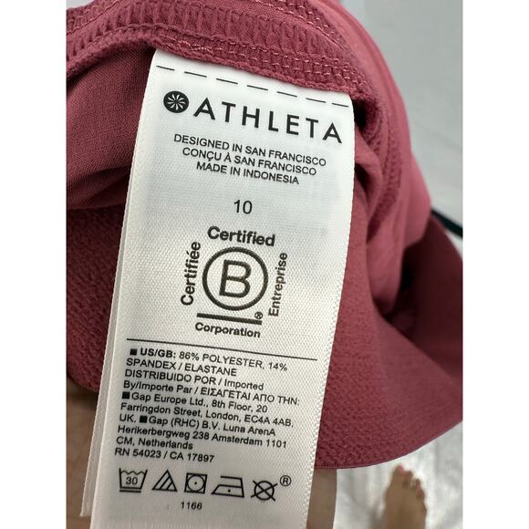 NEW Athleta Pants Women 10 Pink Brooklyn Heights Jogger Athleisure Sporty - Picture 5 of 6